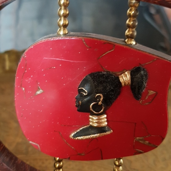 MCM Veglia boomerang blackamoor clock - Picture 2 of 8